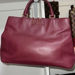 Michael Kors burgundy satchel in great condition